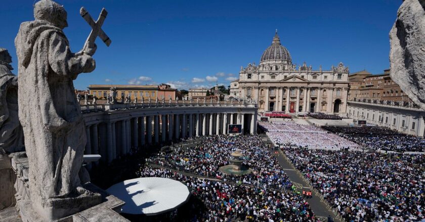 Papa Francis'in cenaze töreni fotoğraflarla