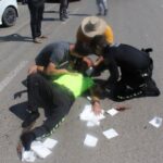 Sürücü felaketi: “Stop” uyarıya saygı duymadı, polis memuru vuruldu!