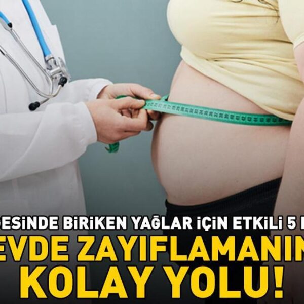 EVDE KİLO VERMENİN KOLAY BİR YOLU! Bel bölgesinde biriken yağlara karşı 5 etkili hareket!